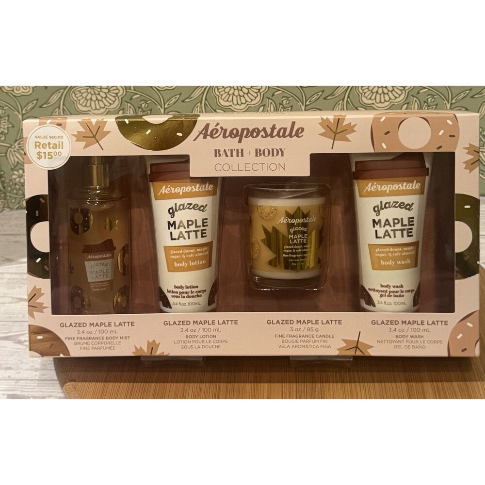 Aeropostale Bath And Body Collection GLAZED MAPLE LATTE        NEW